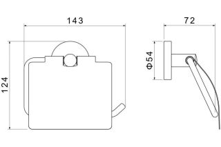 Бумагодержатель Aquatek Оберон AQ4209CR хром